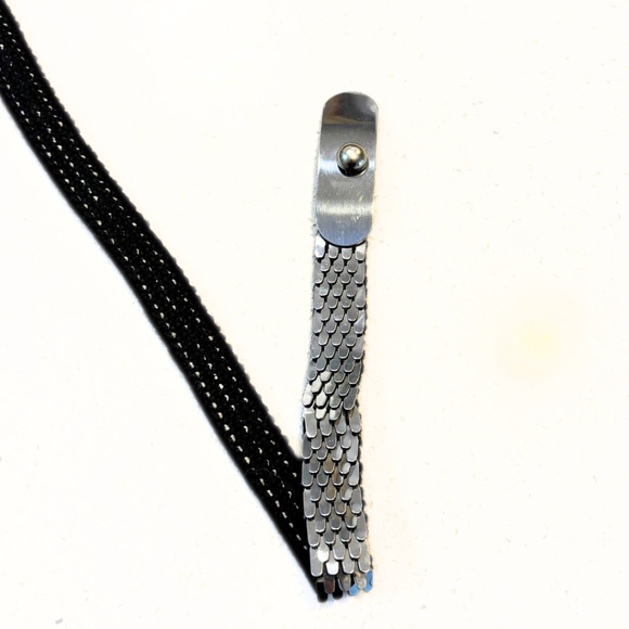 Vintage Silver Stretch Belt with Clasp One Size - Picture 3 of 5